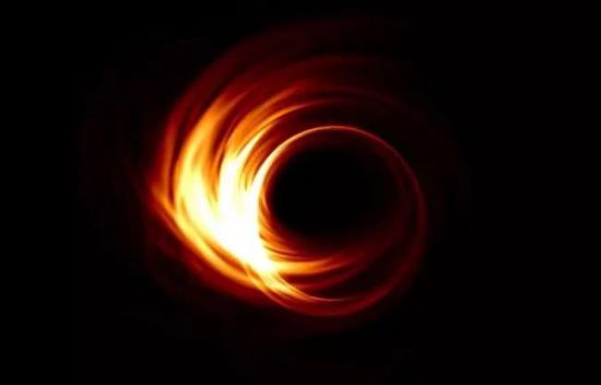 黑洞的静态模拟 | 图片来源：©EHT Outreach /YouTube