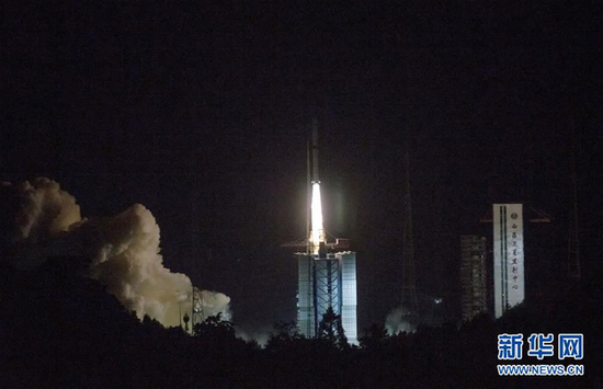 5月21日，我国在西昌卫星发射中心用长征四号丙运载火箭，成功将探月工程嫦娥四号任务“鹊桥”号中继星发射升空。新华社记者 才扬 摄