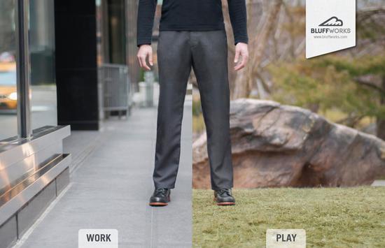  ▲Bluffworks 的‘旅行裤’