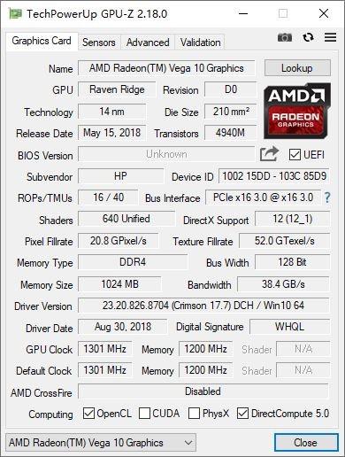 GPU-Z截图