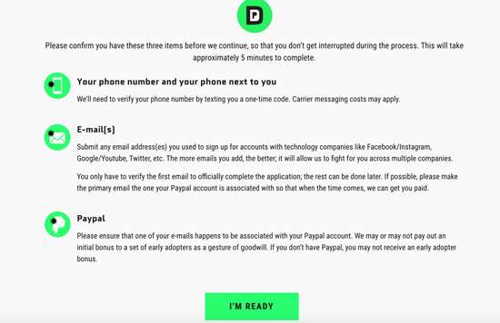 杨安泽个人资料 DDP申请页面