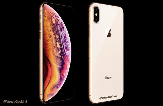 苹果iphone Xs金色版渲染图再曝 金色边框粉白后壳 Iphone 金色 边框 苹果汇 新浪科技 新浪网