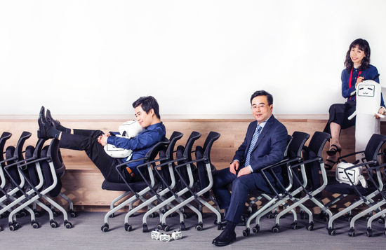 从左至右依次为：徐逸、陈睿、李旎。图片摄影：贾睿