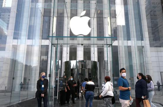 第五大道纽约苹果店体验 图片来源:视觉中国