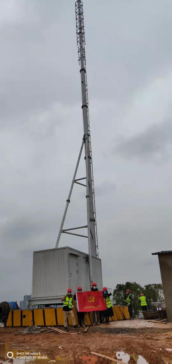 中国铁塔完成火神山医院两处基站基础设施新建任务