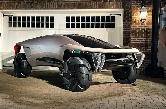 极富未来科技感：Delorean展示Omega 2040概念车