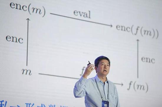 张首晟在美国斯坦福大学发外演讲。来源:VCG via Getty