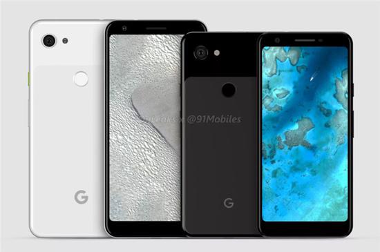 ▲Pixel 3a和Pixel 3a XL基于CAD的渲染图