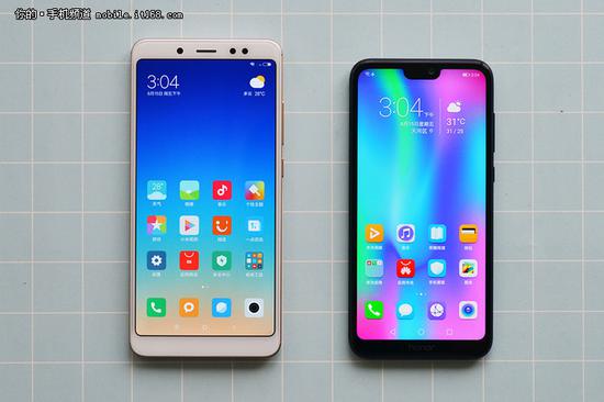 千元网红机玩针对 荣耀9i与红米note5对比