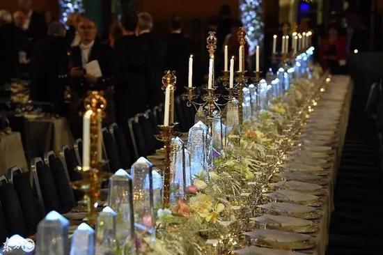 2017年诺贝尔晚宴现场  作者提供