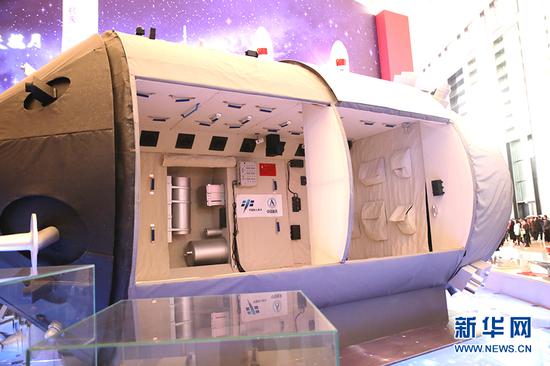 天宫二号空间实验室透视模型