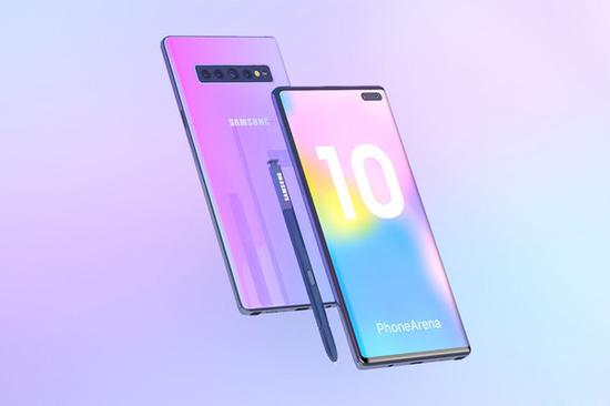 三星Note10渲染图