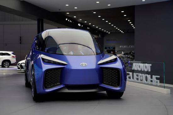 资料图片：丰田的电动概念车Rhombus。（路透社）