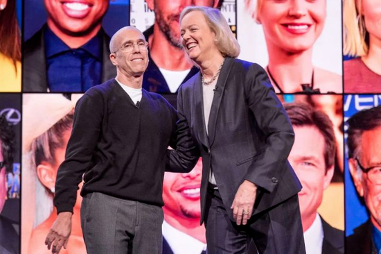 （Quibi创始人杰弗瑞·卡森伯格和CEO梅格·惠特曼）