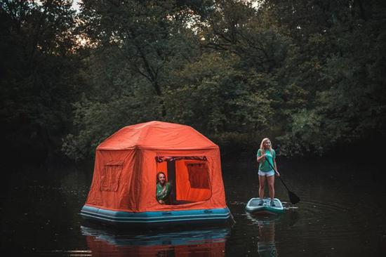 “shoal帐篷”：世界上第一个充气浮筏帐篷，由smithfly制造