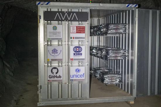 胶片被存放在矿井中｜GitHub