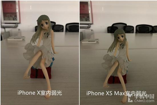 iPhone X和iPhone XS Max室内弱光对比样张