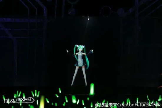 日本虚拟歌手初音未来也属于虚拟人范畴 图片来源：初音未来微博