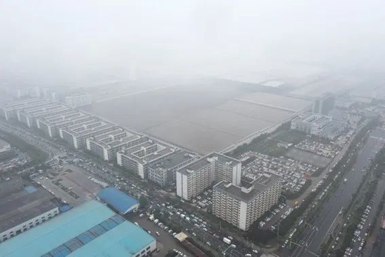 2022年5月10日，湖南省长沙市，长沙市比亚迪汽车有限公司的鸟瞰图。图片来源：VCG/Getty Images