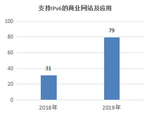 图1  支持IPv6的商业网站及应用