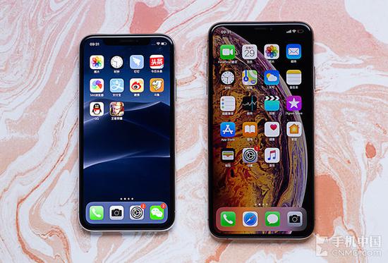 iPhone X和iPhone XS Max