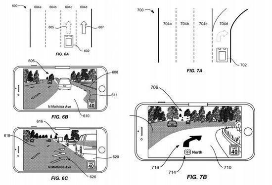 苹果AR导航专利（图源网络）