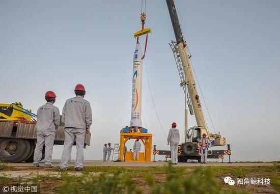 ▲2018年5月17日，重庆零壹空间自主研发的OS-X火箭点火升空。