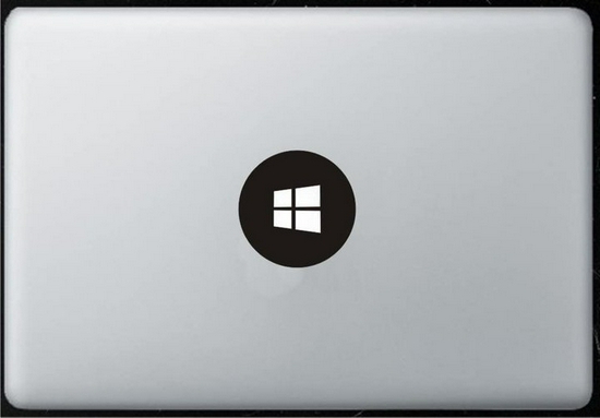 ▲ 贴上 Windows 标的 MacBook