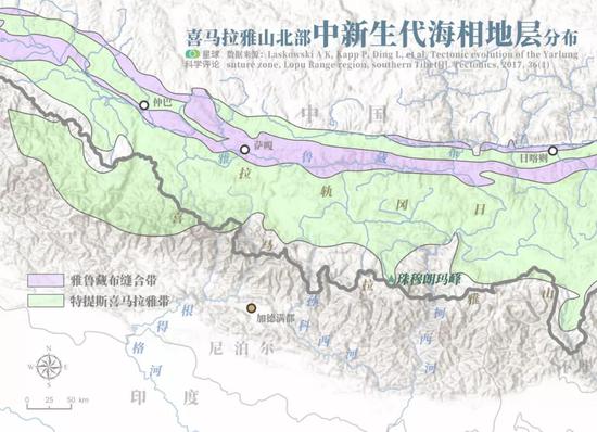 喜马拉雅山脉世界地图图片