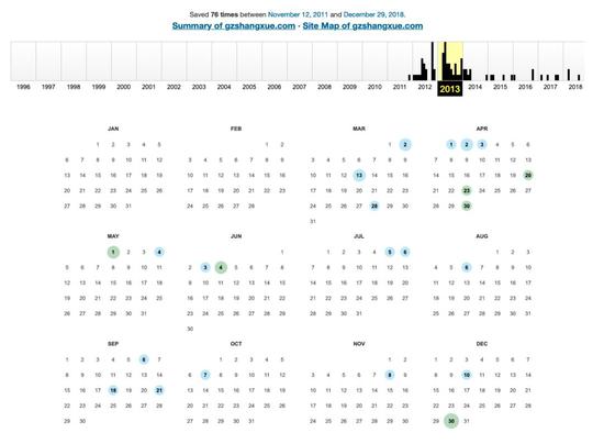 点进2013年的一个快照，可以看到当时这个网站长这样：