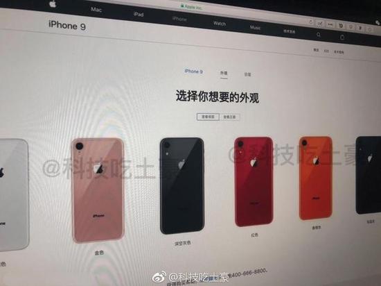 网络*传的iPhone 9或iPhone Xc外观图