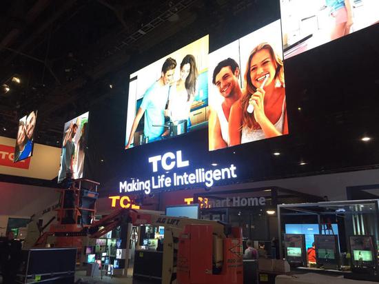 TCL、华为、海信、海尔、长虹等中国企业在CES中心展馆的展位面积不断扩张