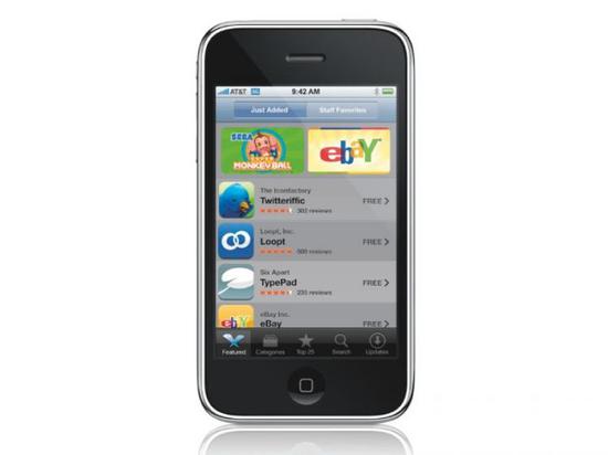 ▲ iPhone 3G 上的 App Store