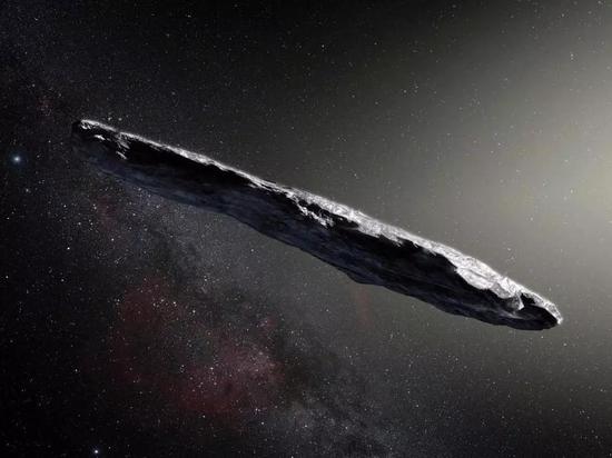 Oumuamua的假想图 （图片来源：ESO/M。 Kornmesser）。