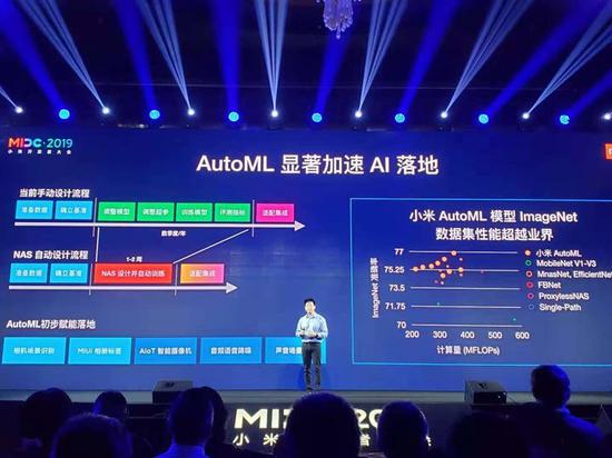 ▲ 小米在开发者大会上公布其 AI 学习框架