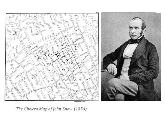 Soho区的霍乱分布图与John Snow医生 | slideshare.net