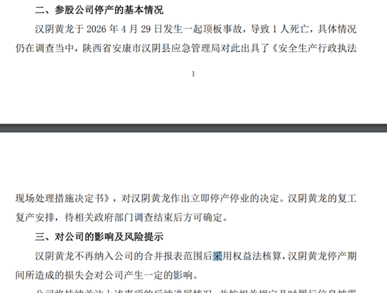 采矿证到期，借款逾期，002715参股子公司遭“双重利空”