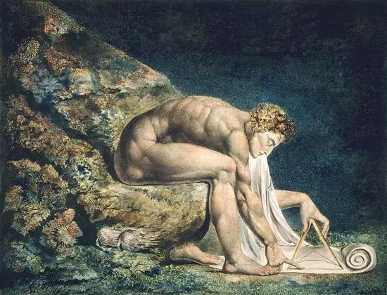‘Newton’， William Blake， 1795-1805