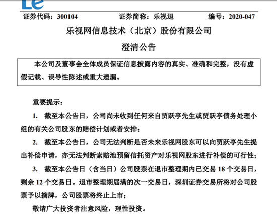 最新消息|创业板“第一大忽悠”乐视1600亿市值“灰飞烟灭”