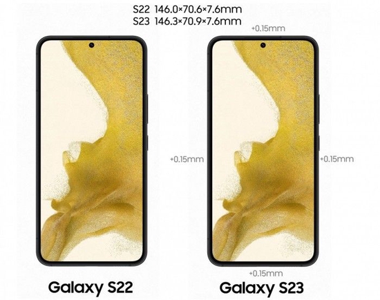 消息称三星Galaxy S23的屏幕边框将比S22略厚