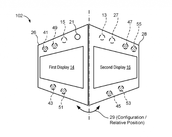 微軟可折疊設備專利公示：可動態靈活控制錄影頭組件 科技 第1張