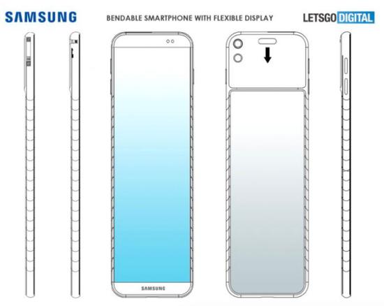 三星折叠屏手机产品Galaxy Fold上市之前三星新的折叠屏专利遭到曝光 