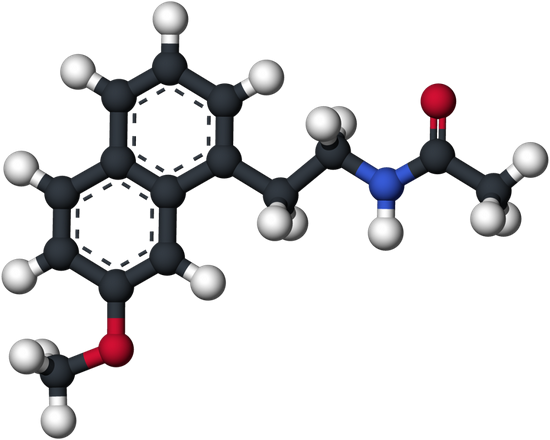 阿戈美拉汀分子结构球状模型