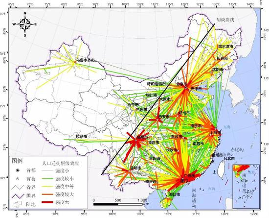 人口迁移地图图片