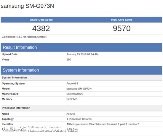 ↑↑↑Exynos 9820