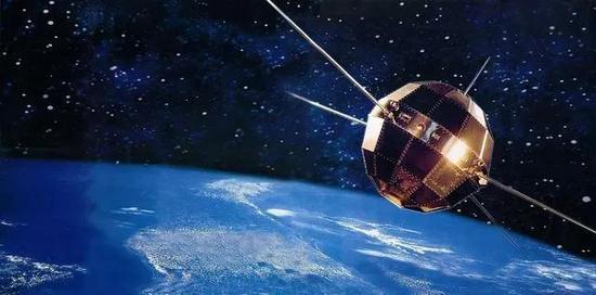 我国第一颗人造地球卫星“东方红一号”（图片来自网络）