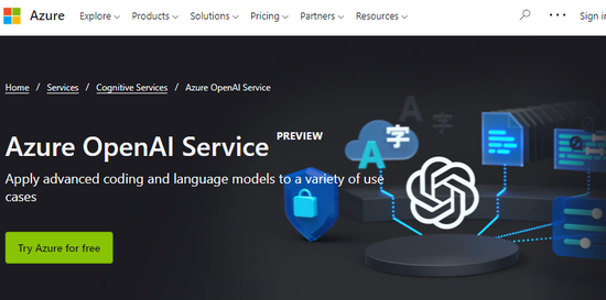 Azure OpenAI Services    图片来源：微软