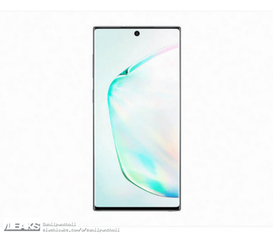 三星Note10渲染图（图片来源slashleaks）