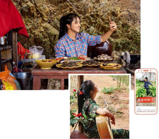 袁木犀,新世纪的村落网红,这位倒退在小年夜山深处、连省城都未去过的女孩,把山夷易近的一般糊口发到快手短视频平台,垂纶、抓鱼、砍柴,两年时间里吸引了300万粉丝。组图摄影:刘有志