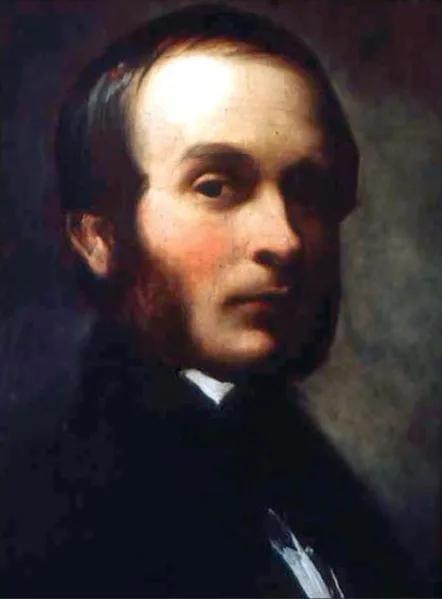 　1847年斯诺的画像。图片来源：wikipedia